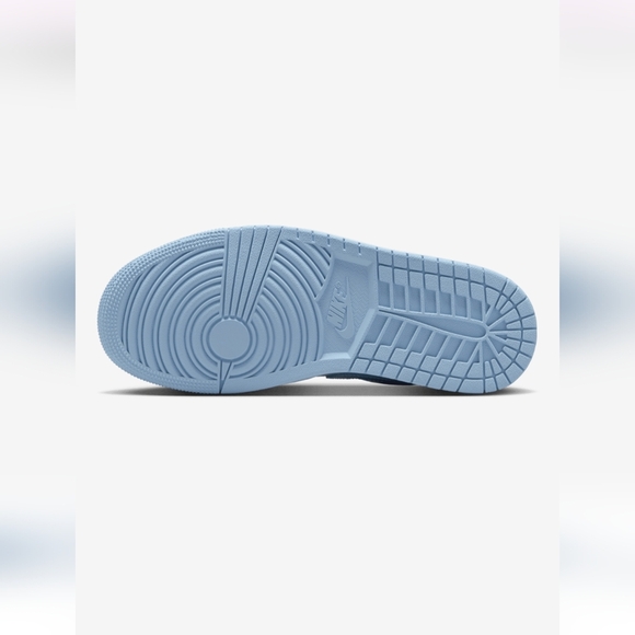 Bling Nike Air Jordan 1 Low Blue White Women's Sneakers Customized With Crystals - Picture 4 of 5